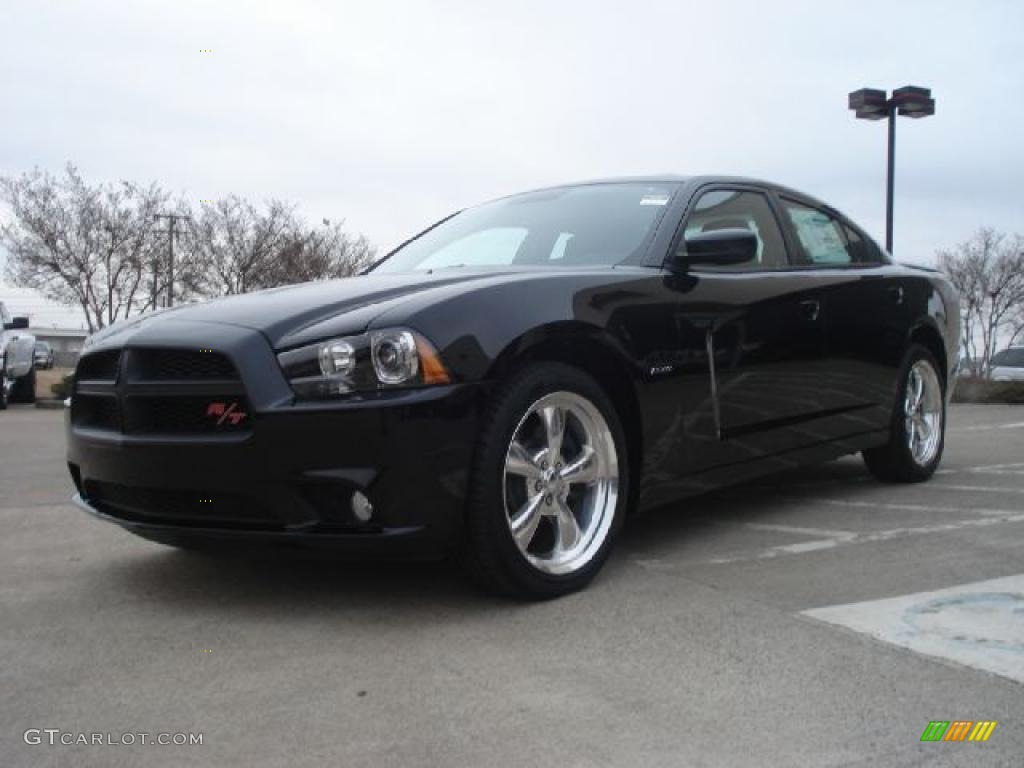Brilliant Black Crystal Pearl 2011 Dodge Charger R/T Road & Track Exterior Photo #46597604