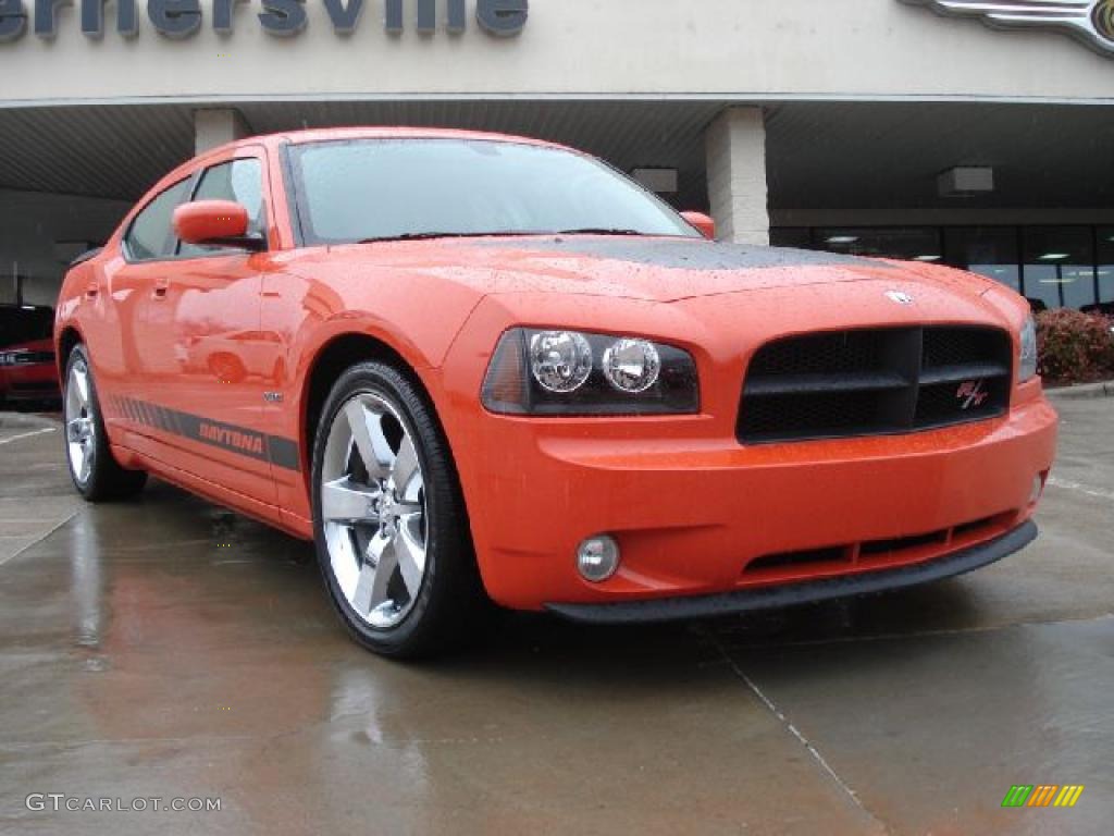 HEMI Orange Pearl 2008 Dodge Charger R/T Daytona Exterior Photo #46597904