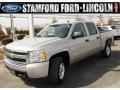 2008 Silver Birch Metallic Chevrolet Silverado 1500 Z71 Crew Cab 4x4  photo #1