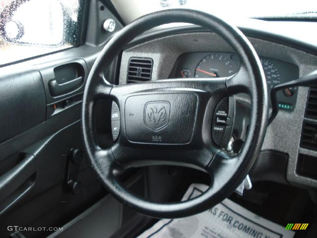 2003 Dodge Dakota SXT Club Cab Dark Slate Gray Steering Wheel Photo #46599011