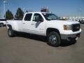 Summit White 2011 GMC Sierra 3500HD SLT Crew Cab 4x4 Dually Exterior