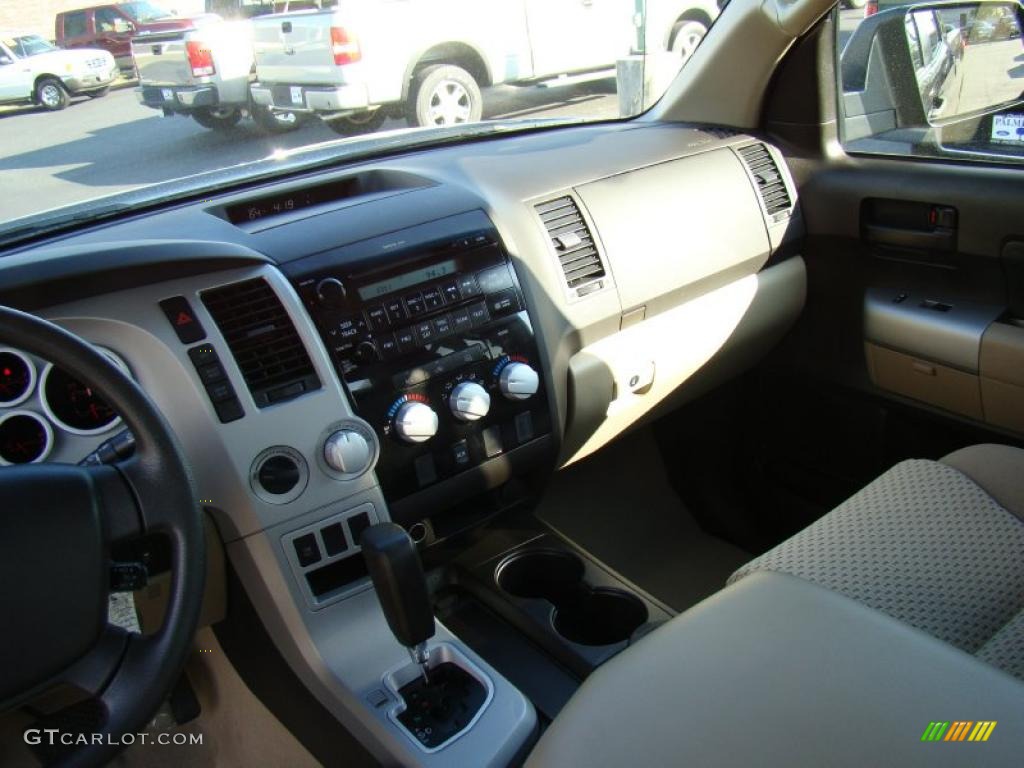 2008 Tundra SR5 TRD Double Cab 4x4 - Black / Beige photo #18