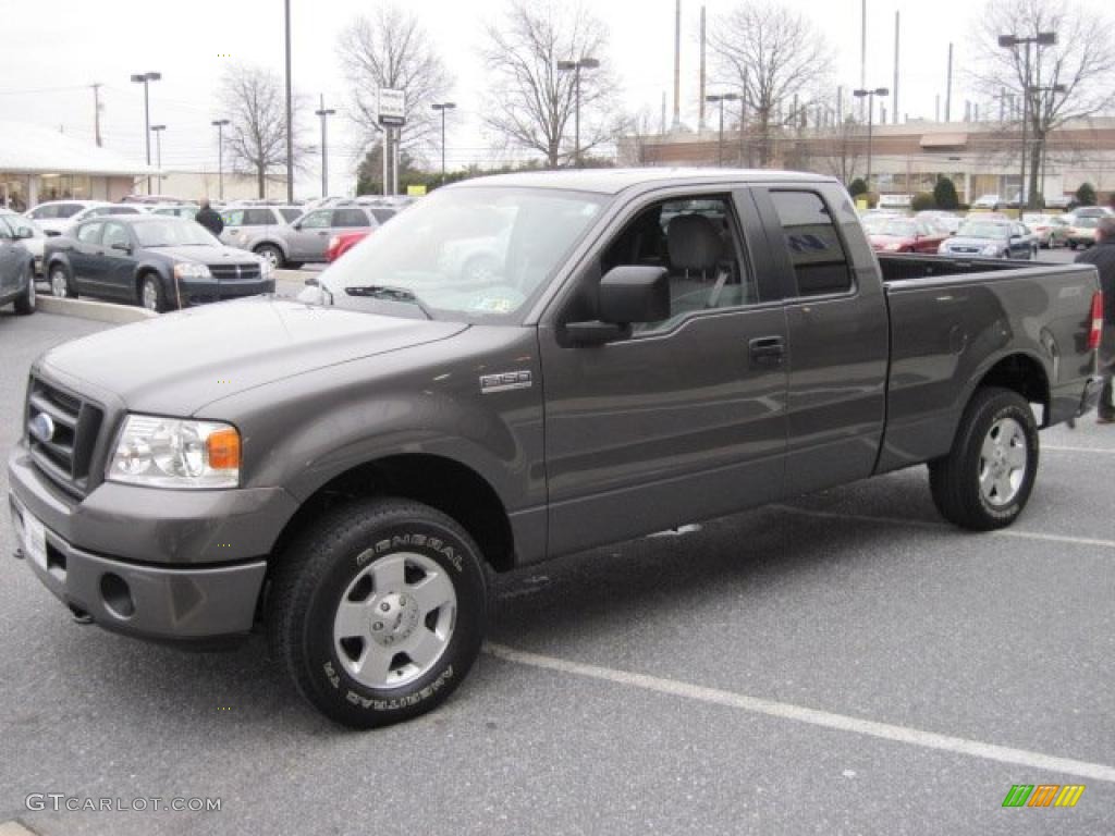 2006 F150 STX SuperCab 4x4 - Dark Shadow Grey Metallic / Medium Flint photo #3