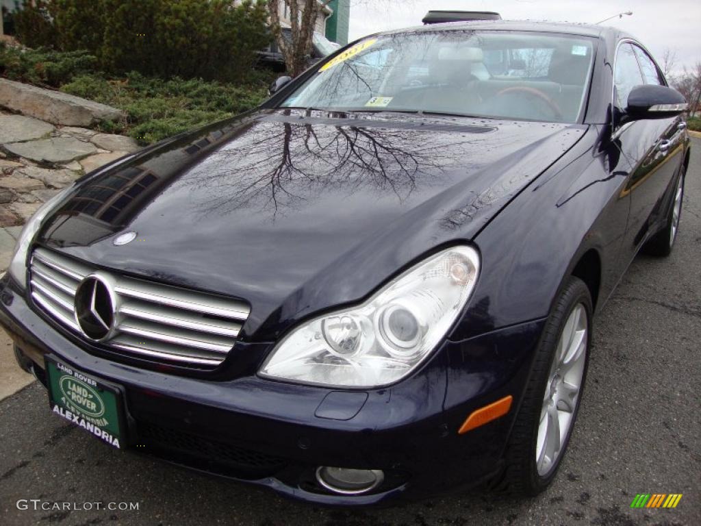 2008 CLS 550 - Capri Blue Metallic / Cashmere Beige photo #1