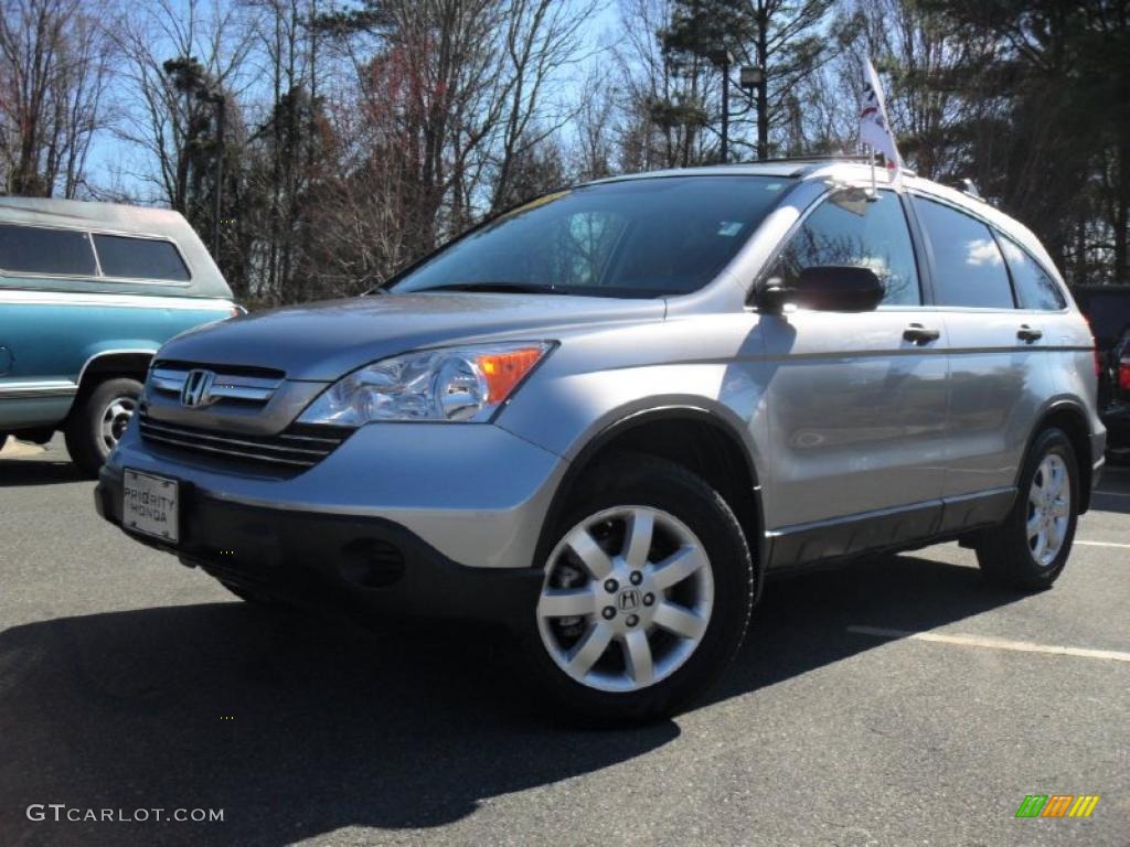 2008 CR-V EX - Whistler Silver Metallic / Black photo #1