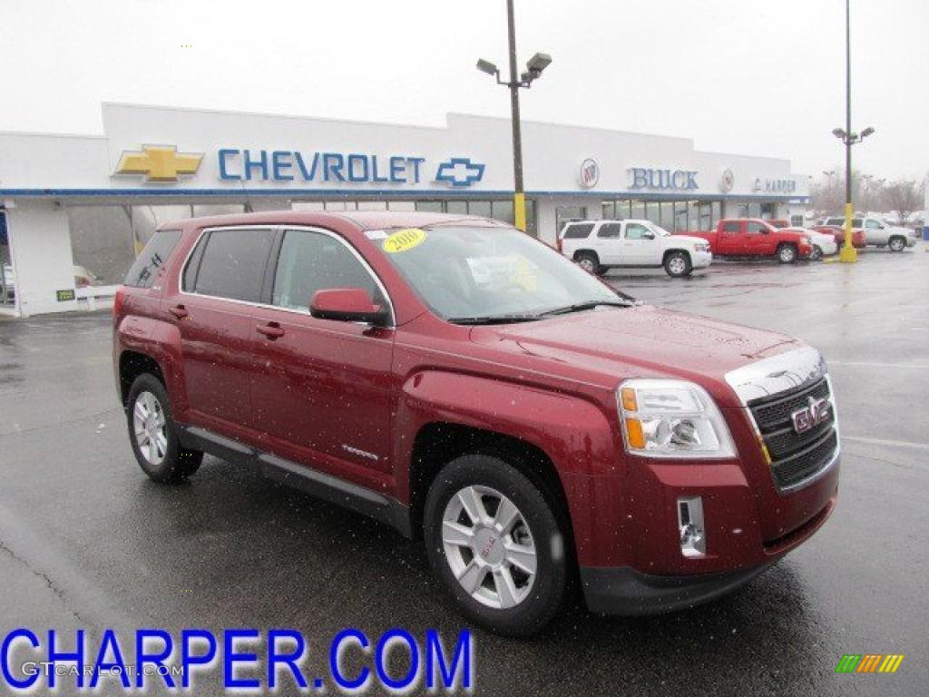 2010 Terrain SLE - Merlot Jewel Metallic / Jet Black photo #1