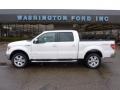 2011 White Platinum Metallic Tri-Coat Ford F150 Lariat SuperCrew 4x4  photo #1