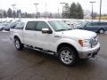 2011 White Platinum Metallic Tri-Coat Ford F150 Lariat SuperCrew 4x4  photo #6