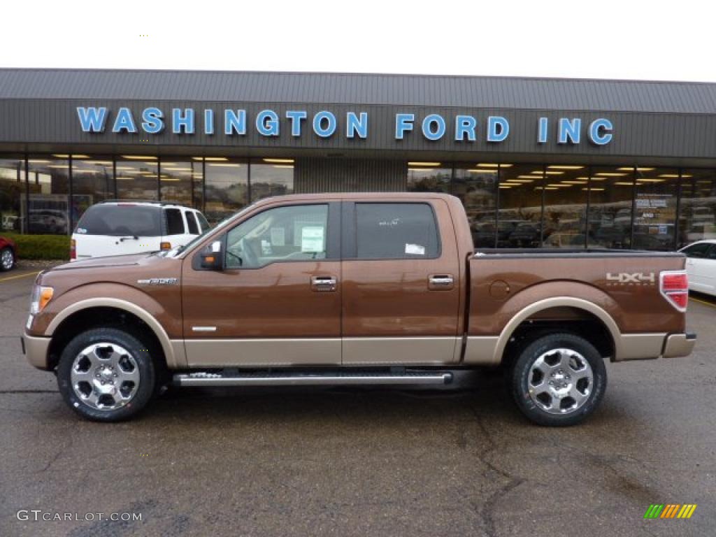 2011 F150 Lariat SuperCrew 4x4 - Golden Bronze Metallic / Pale Adobe photo #1