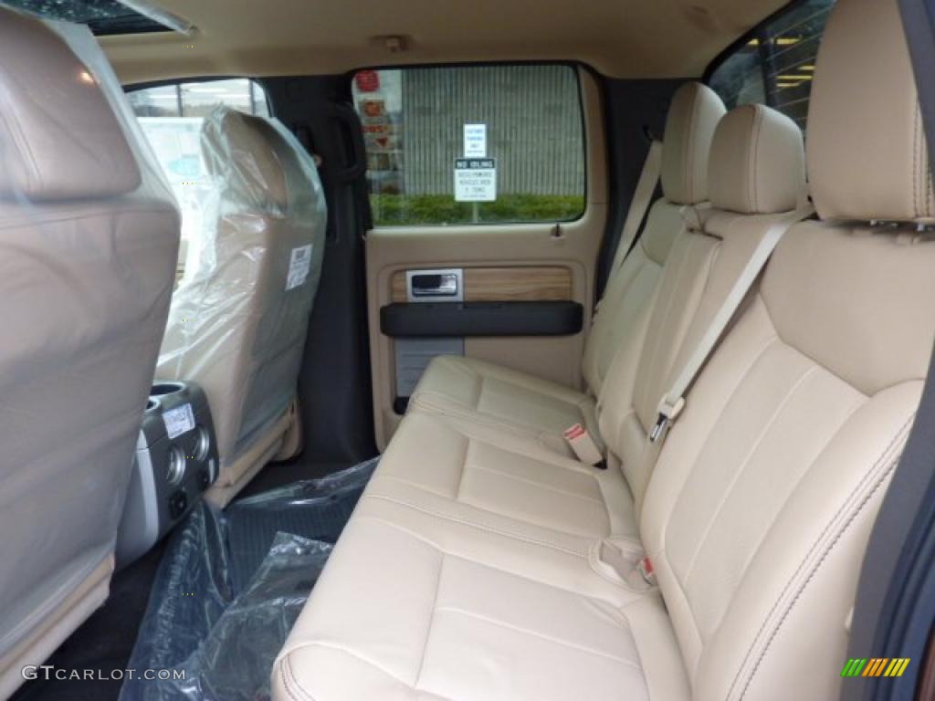 Pale Adobe Interior 2011 Ford F150 Lariat SuperCrew 4x4 Photo #46608670