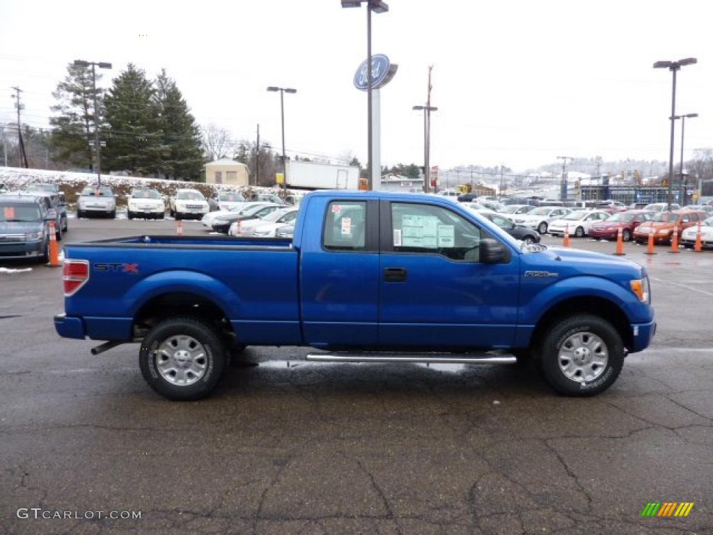 Blue Flame Metallic 2011 Ford F150 STX SuperCab 4x4 Exterior Photo #46608859