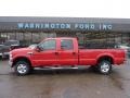 2010 Vermillion Red Ford F250 Super Duty XLT Crew Cab 4x4  photo #1