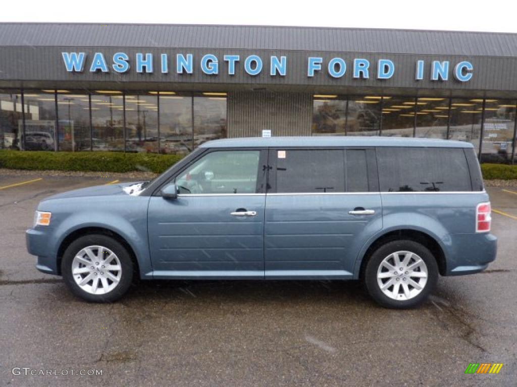 2010 Flex SEL AWD - Steel Blue Metallic / Medium Light Stone photo #1