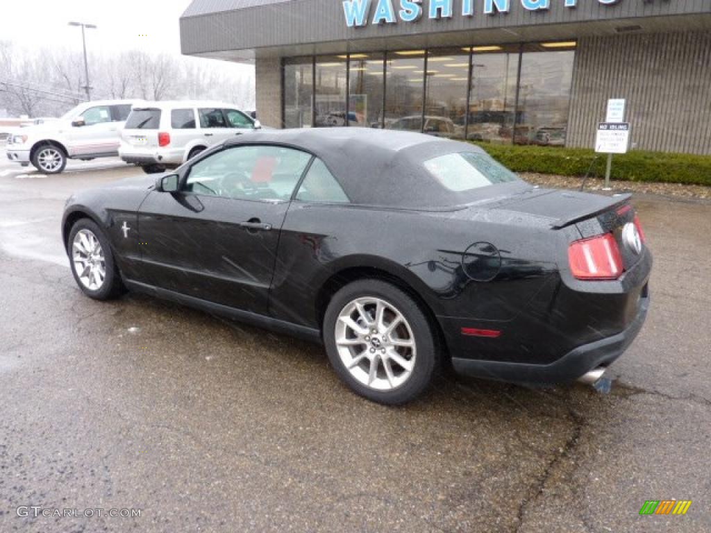 2011 Mustang V6 Premium Convertible - Ebony Black / Saddle photo #2