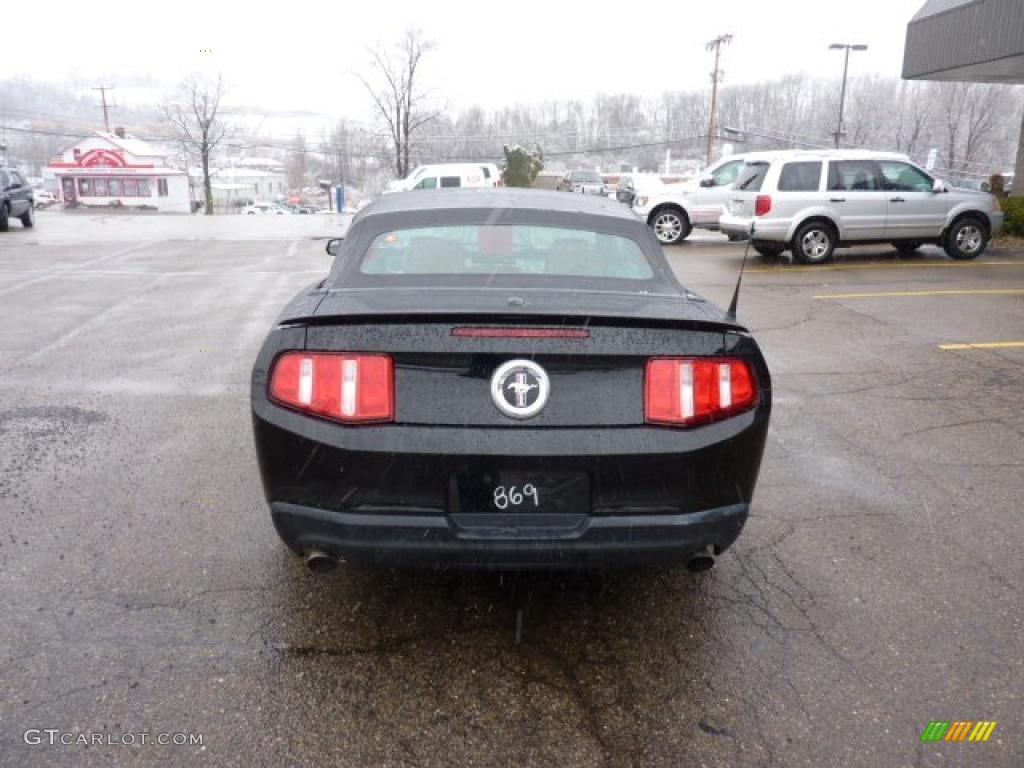 2011 Mustang V6 Premium Convertible - Ebony Black / Saddle photo #3