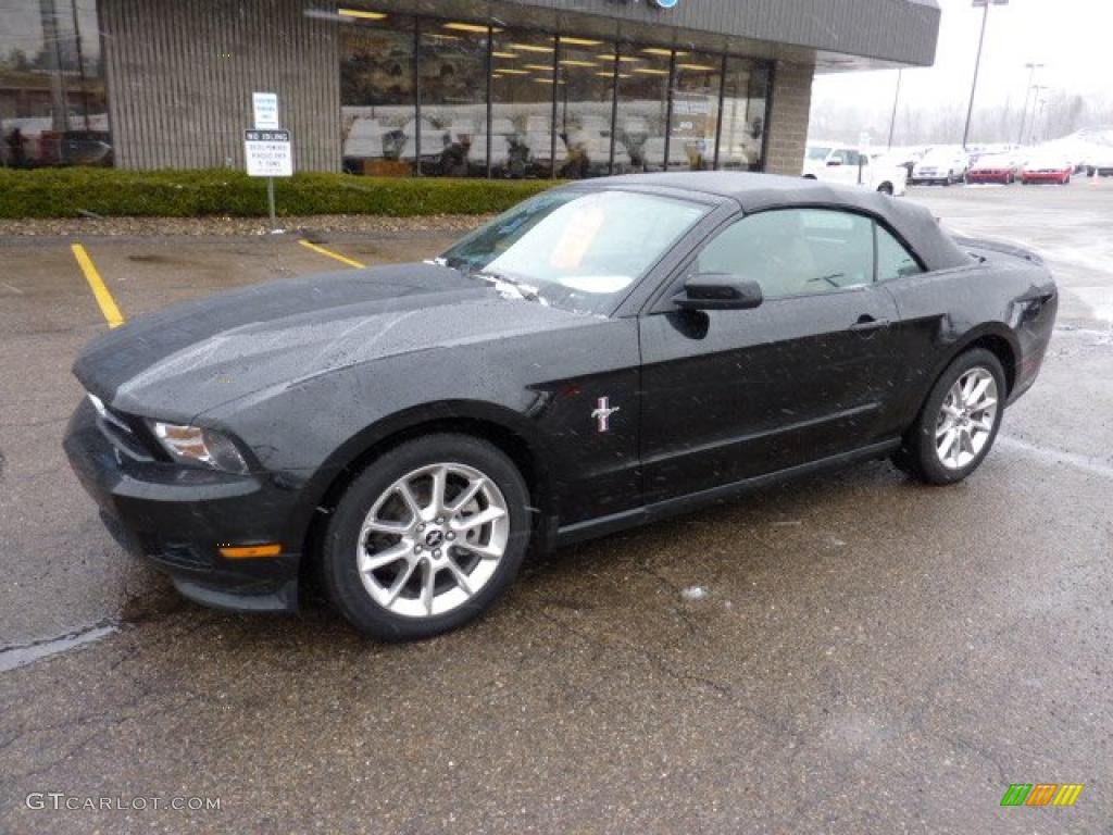 Ebony Black 2011 Ford Mustang V6 Premium Convertible Exterior Photo #46610073