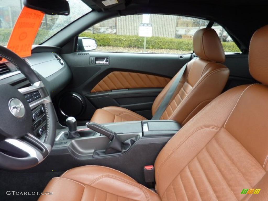 2011 Mustang V6 Premium Convertible - Ebony Black / Saddle photo #10