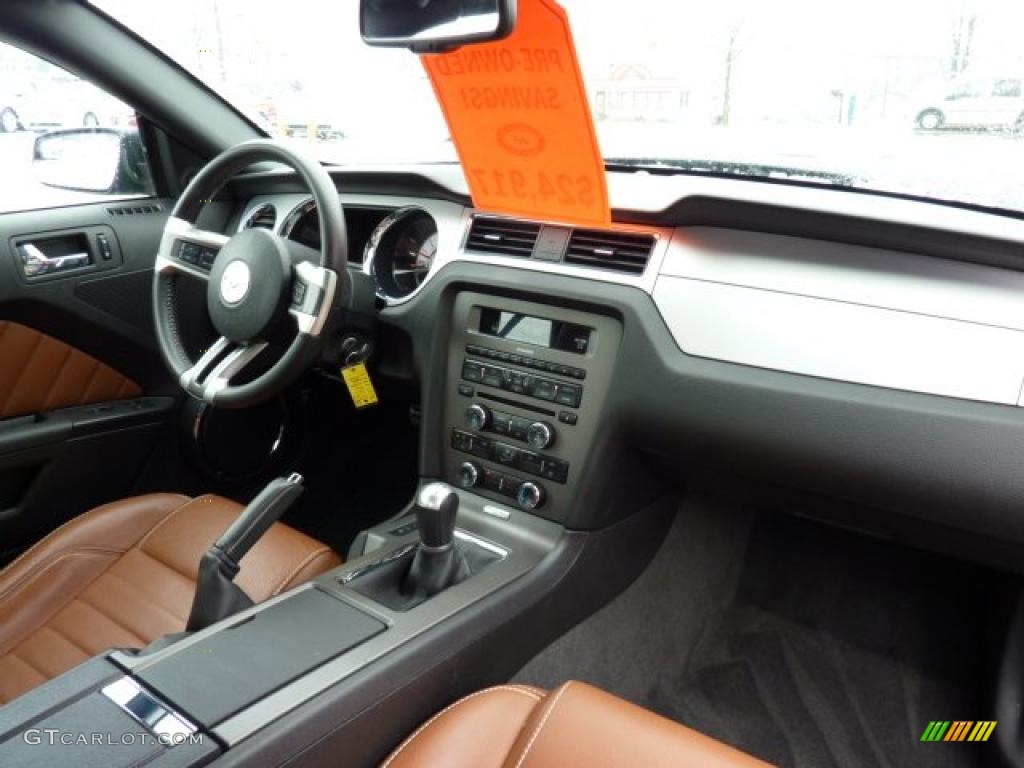 2011 Mustang V6 Premium Convertible - Ebony Black / Saddle photo #16