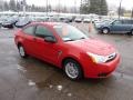 2008 Vermillion Red Ford Focus SE Coupe  photo #6