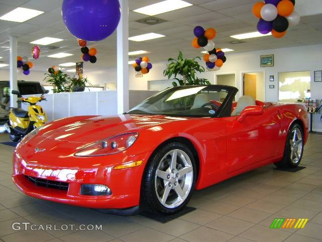 2005 Corvette Convertible - Precision Red / Ebony photo #1