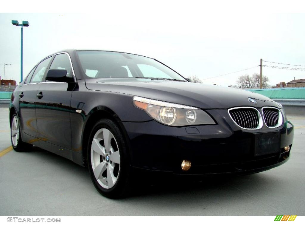 Monaco Blue Metallic 2007 BMW 5 Series 525xi Sedan Exterior Photo #46613287