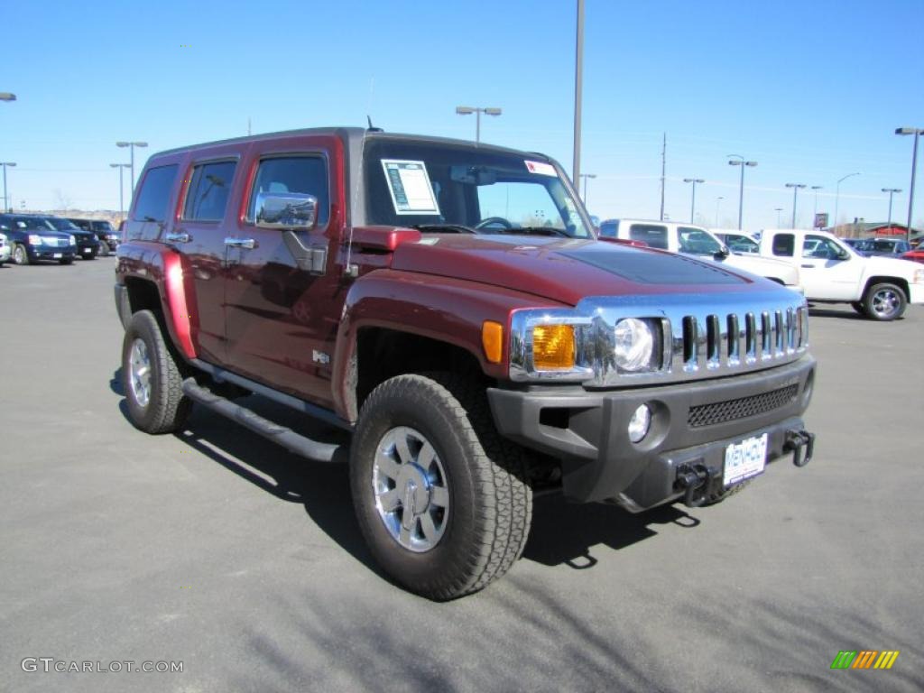 Red Rock Metallic 2010 Hummer H3 Standard H3 Model Exterior Photo #46613494