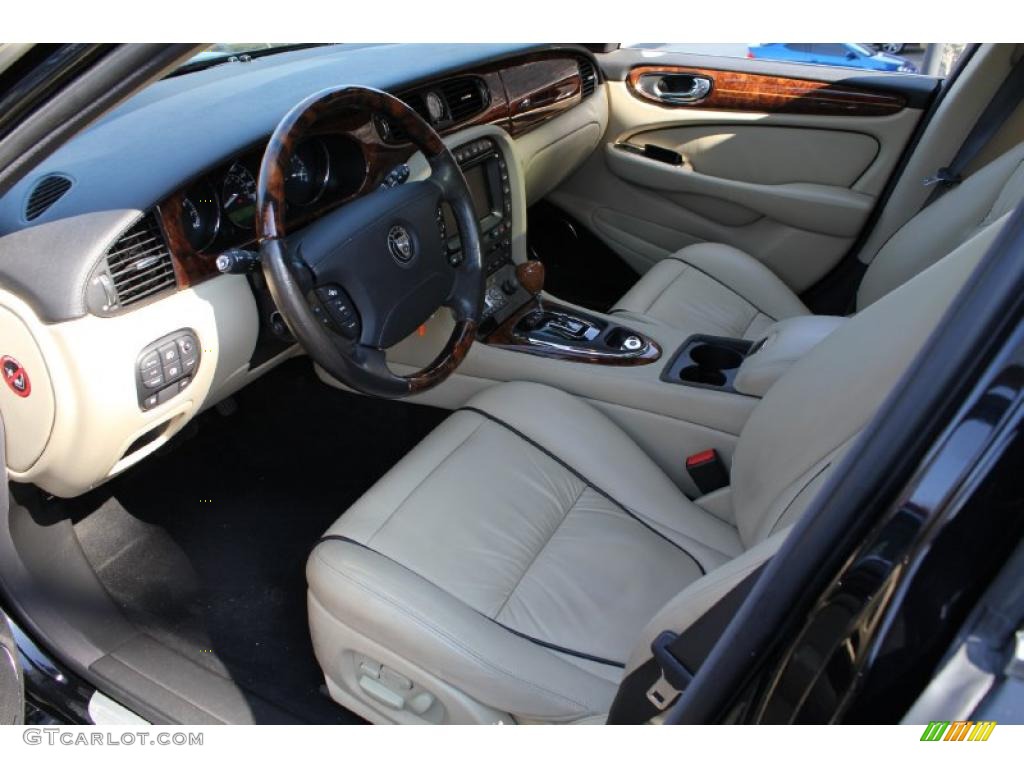 Barley/Charcoal Interior 2007 Jaguar XJ Vanden Plas Photo #46613646