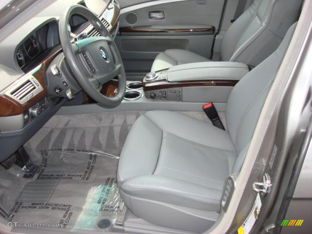 2007 7 Series 750Li Sedan - Sterling Grey Metallic / Flannel Grey photo #10