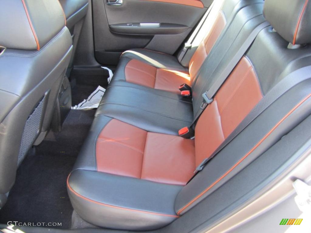 Ebony/Brick Interior 2010 Chevrolet Malibu LTZ Sedan Photo #46614832