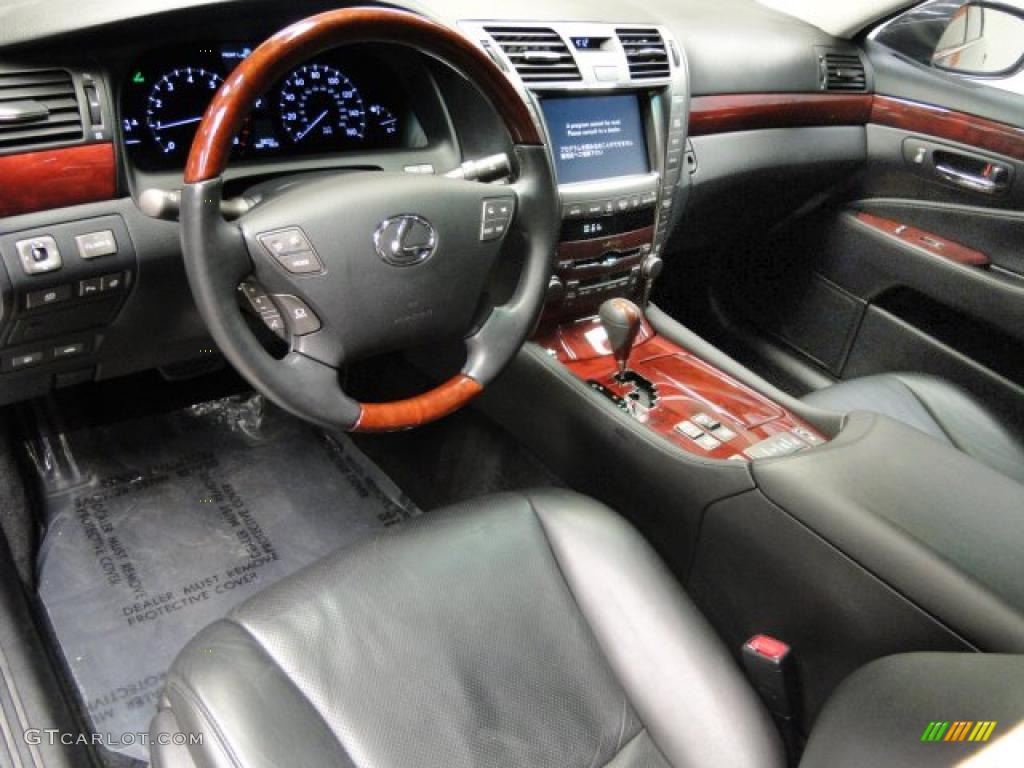 Black Interior 2008 Lexus LS 460 L Photo #46615006