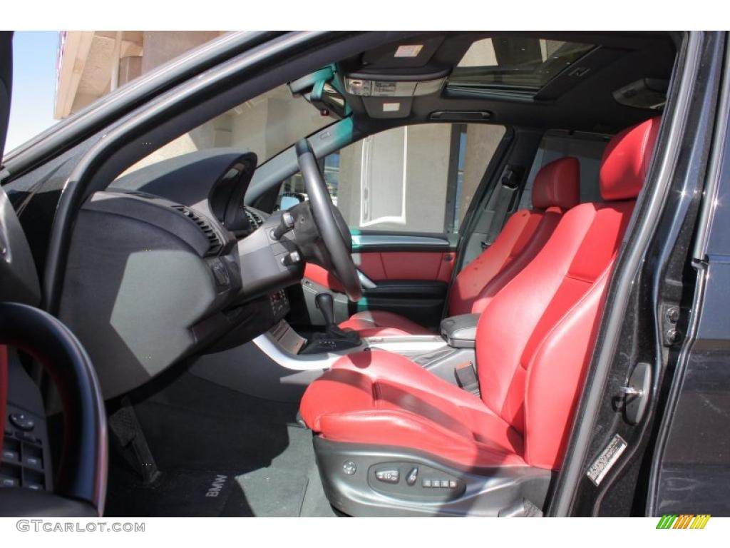 Imola Red Interior 2003 BMW X5 4.6is Photo #46615495