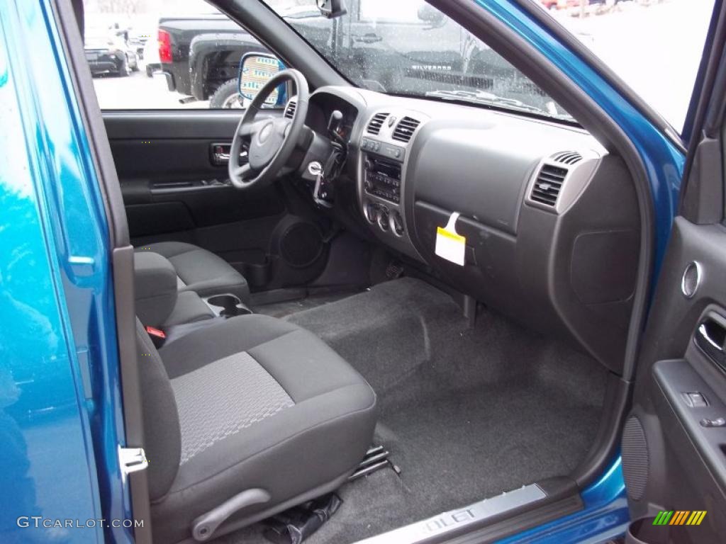 Ebony Interior 2011 Chevrolet Colorado LT Crew Cab 4x4 Photo #46615618