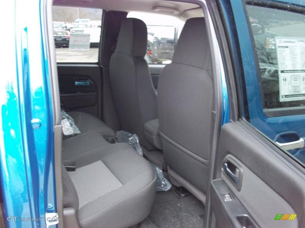Ebony Interior 2011 Chevrolet Colorado LT Crew Cab 4x4 Photo #46615627