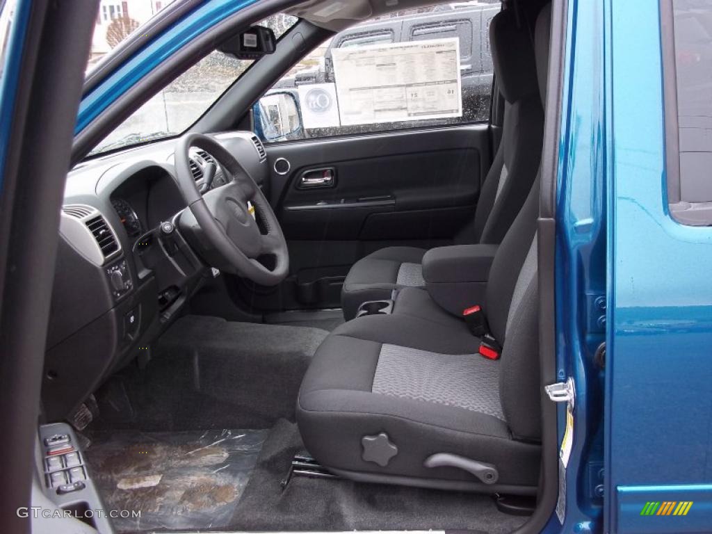 Ebony Interior 2011 Chevrolet Colorado LT Crew Cab 4x4 Photo #46615648