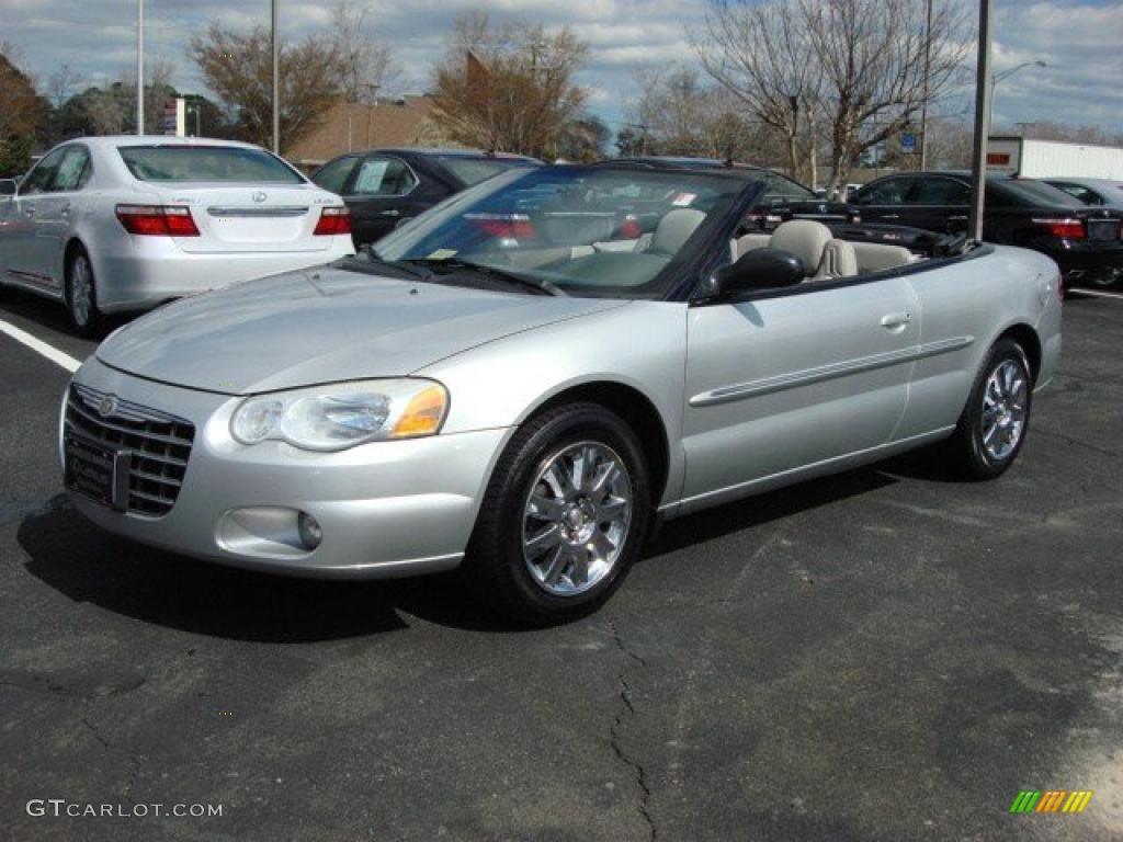 2004 Sebring Limited Convertible - Bright Silver Metallic / Taupe photo #8
