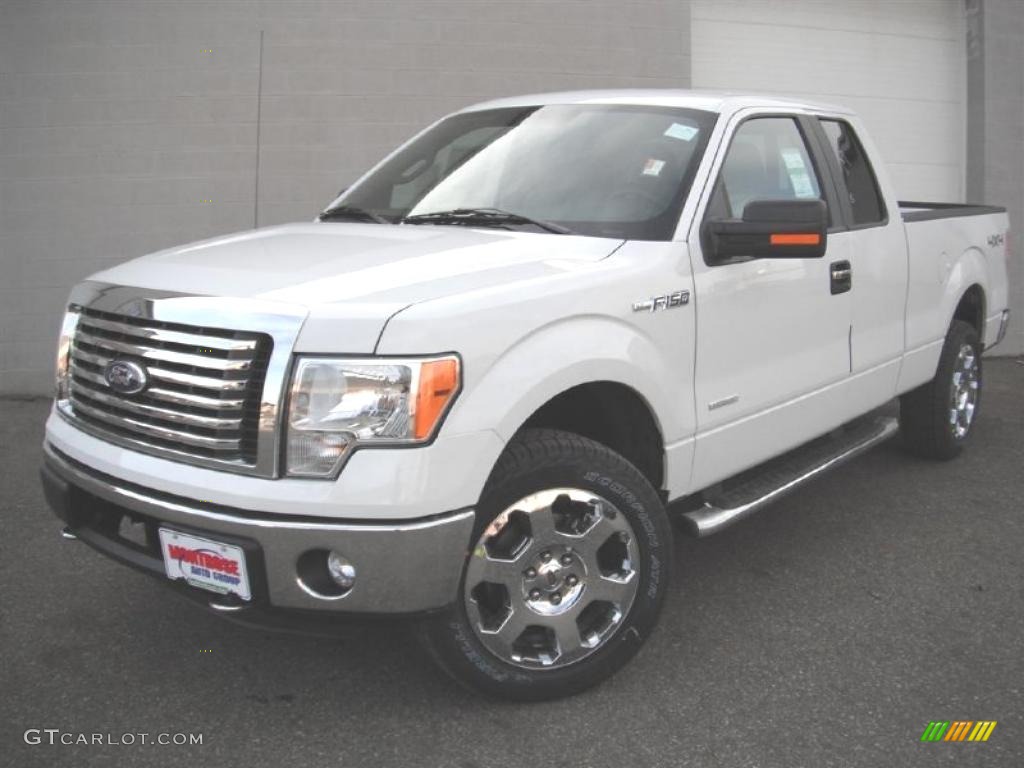 2011 F150 XLT SuperCab 4x4 - Oxford White / Steel Gray photo #1