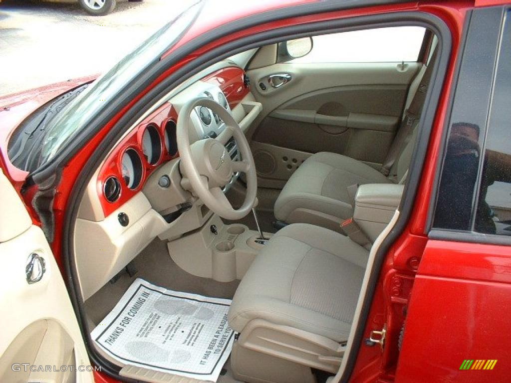 2007 PT Cruiser Touring - Inferno Red Crystal Pearl / Pastel Pebble Beige photo #8