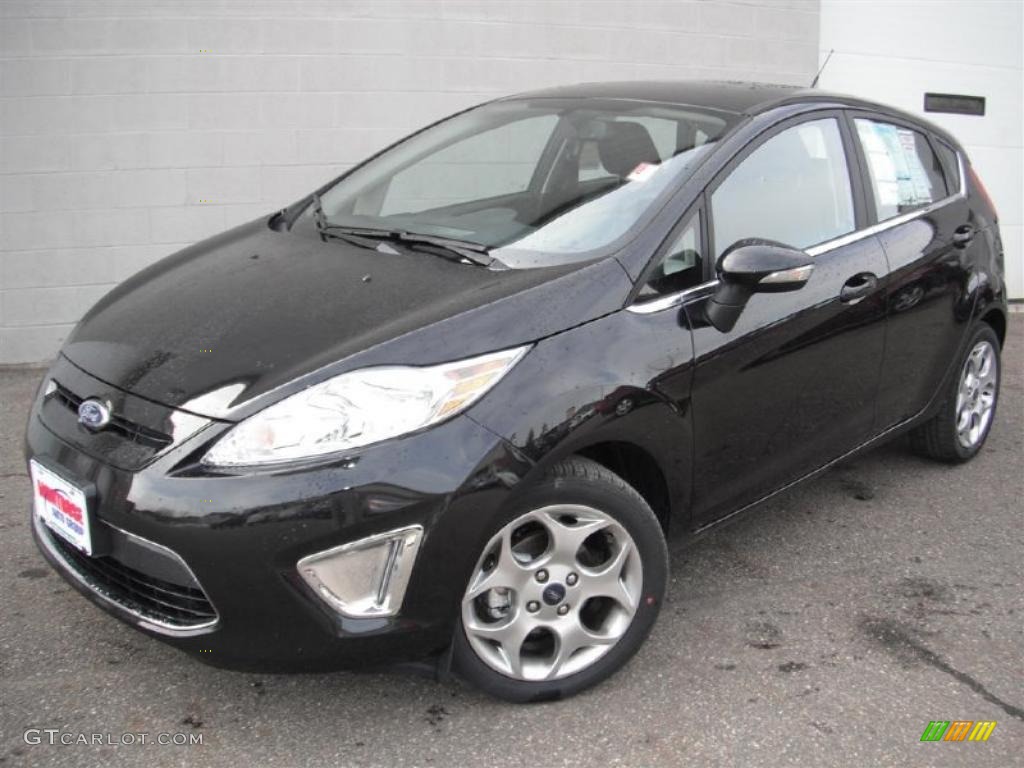 Tuxedo Black Metallic 2011 Ford Fiesta SES Hatchback Exterior Photo #46619509