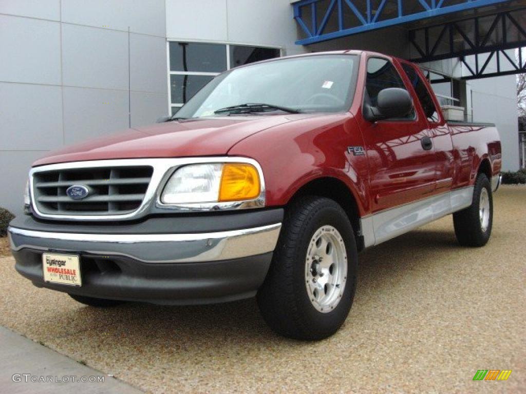 2004 F150 XLT Heritage SuperCab - Toreador Red Metallic / Heritage Graphite Grey photo #1