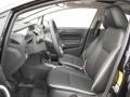  2011 Fiesta SES Hatchback Charcoal Black Leather Interior