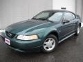 2000 Amazon Green Metallic Ford Mustang V6 Coupe #46611952