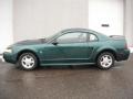 2000 Amazon Green Metallic Ford Mustang V6 Coupe  photo #3