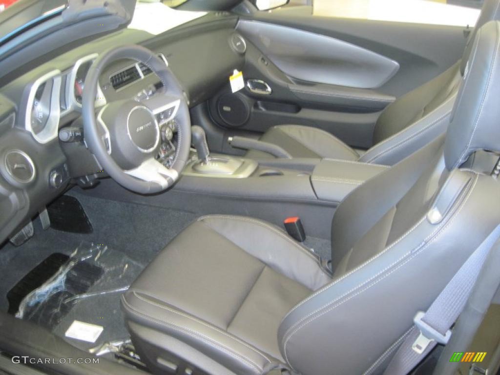Black Interior 2011 Chevrolet Camaro SS/RS Convertible Photo #46621342