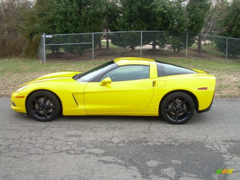 2007 Corvette Coupe - Velocity Yellow / Ebony photo #1