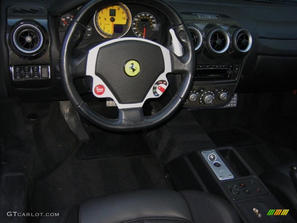 2006 Ferrari F430 Coupe F1 Nero (Black) Steering Wheel Photo #46621630