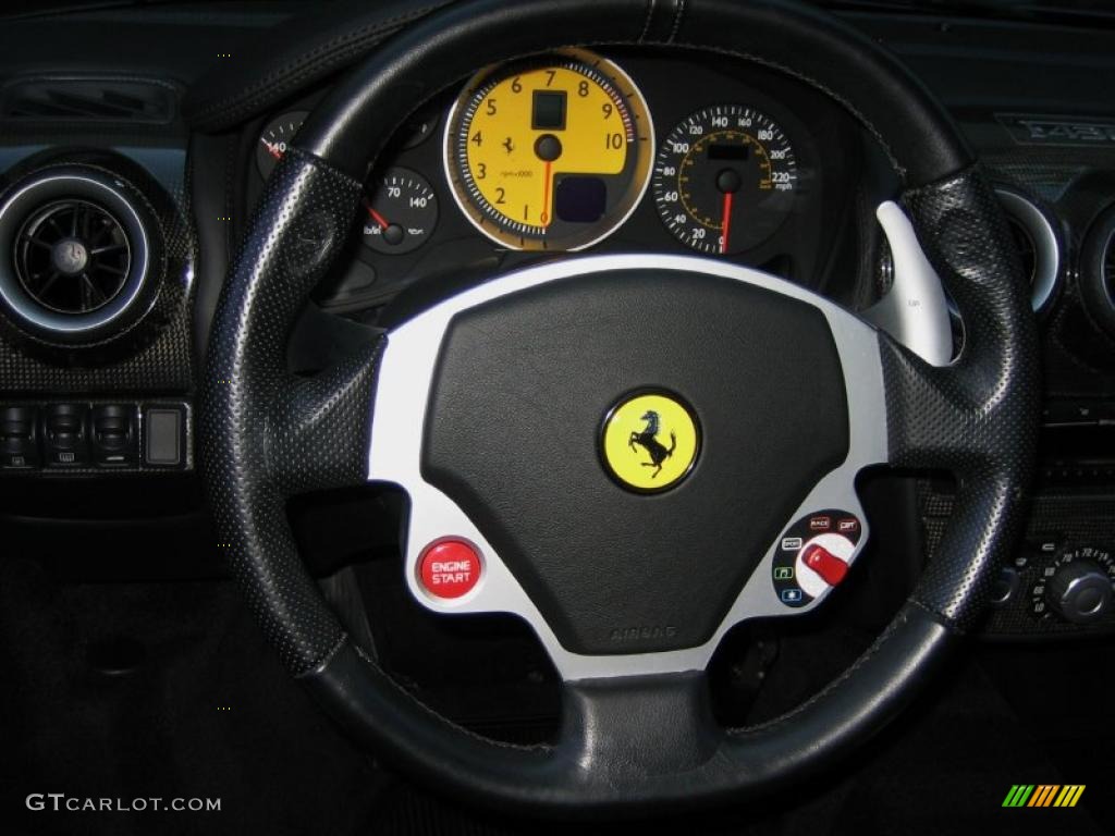 2006 Ferrari F430 Coupe F1 Nero (Black) Steering Wheel Photo #46621657