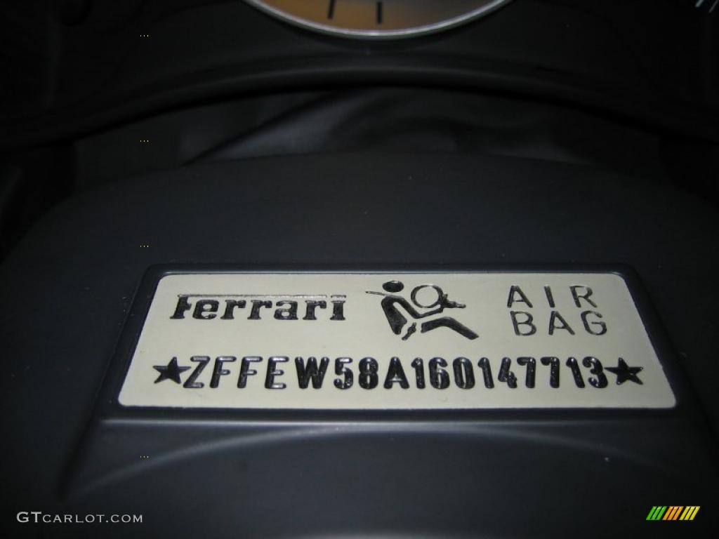 2006 Ferrari F430 Coupe F1 Info Tag Photos