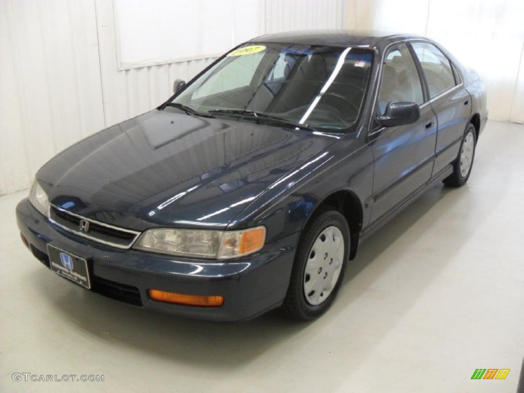 1997 Accord LX Sedan - Mystic Blue Pearl / Gray photo #1