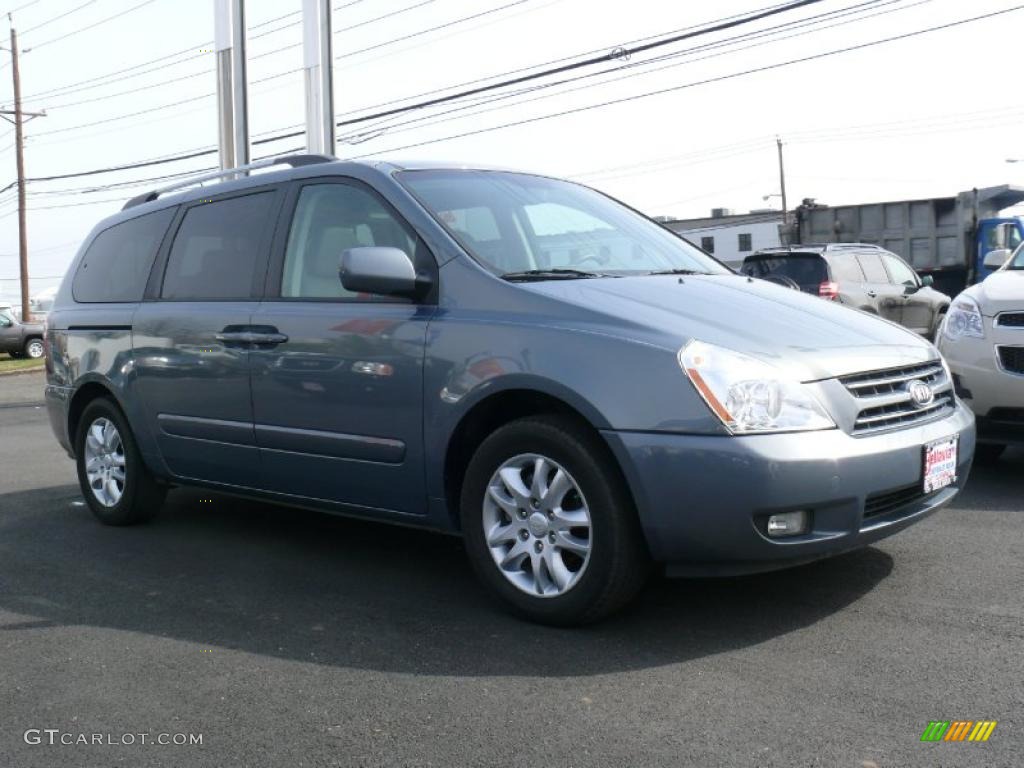 Olive Gray 2009 Kia Sedona EX Exterior Photo #46622254