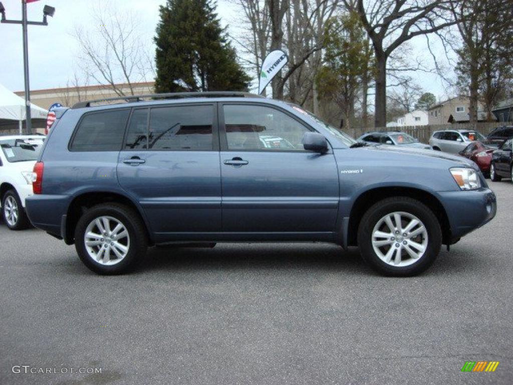 Bluestone Metallic 2007 Toyota Highlander Hybrid 4WD Exterior Photo #46623091